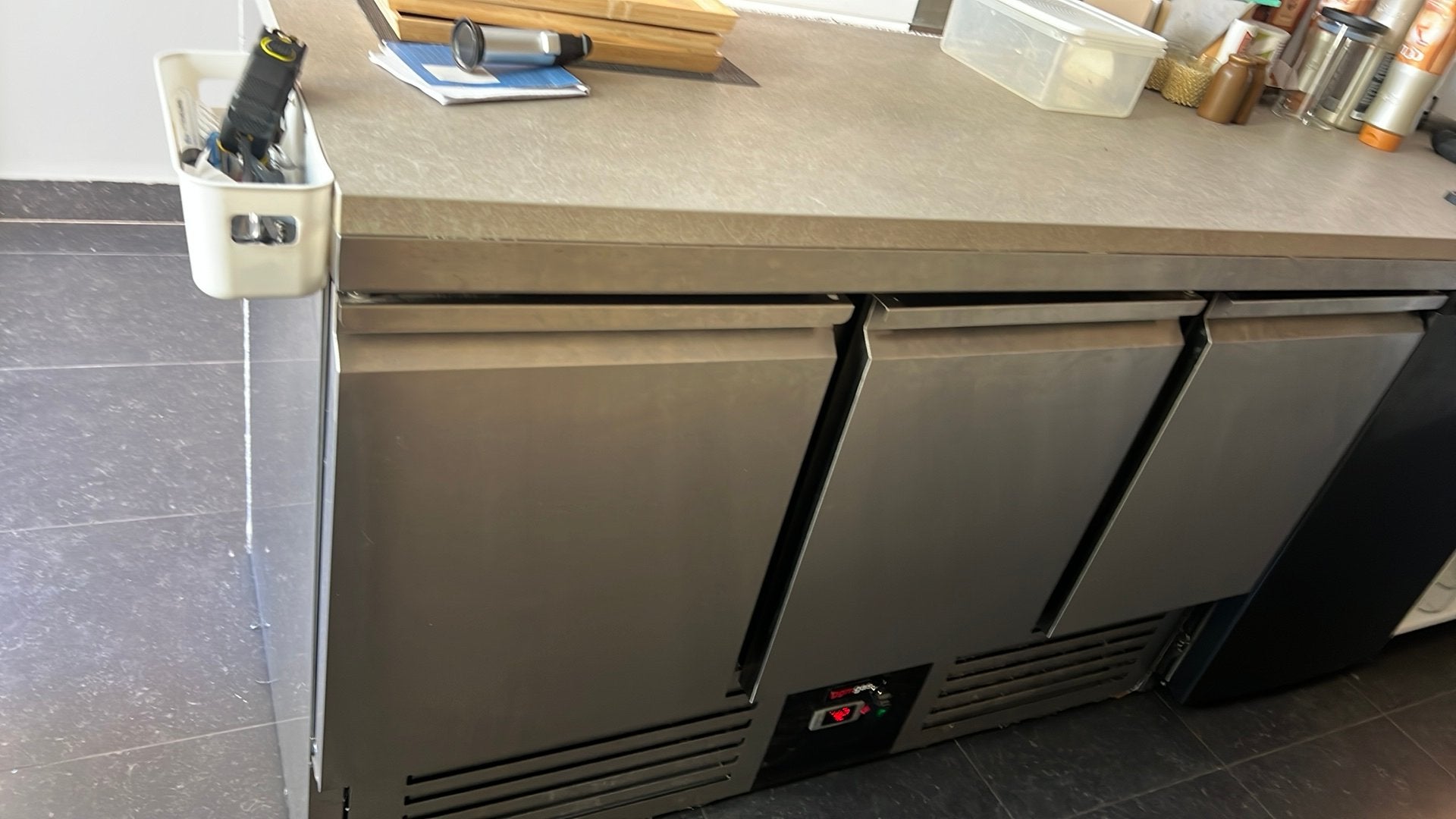 Horeca frigo 3 delig 8maanden oud inox en onder garantie, Articles professionnels, Enlèvement