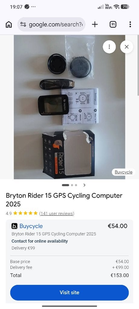 Compteur électrique vélo, Fietsen en Brommers, Fietsaccessoires | Fietscomputers, Ophalen, GPS, Zo goed als nieuw