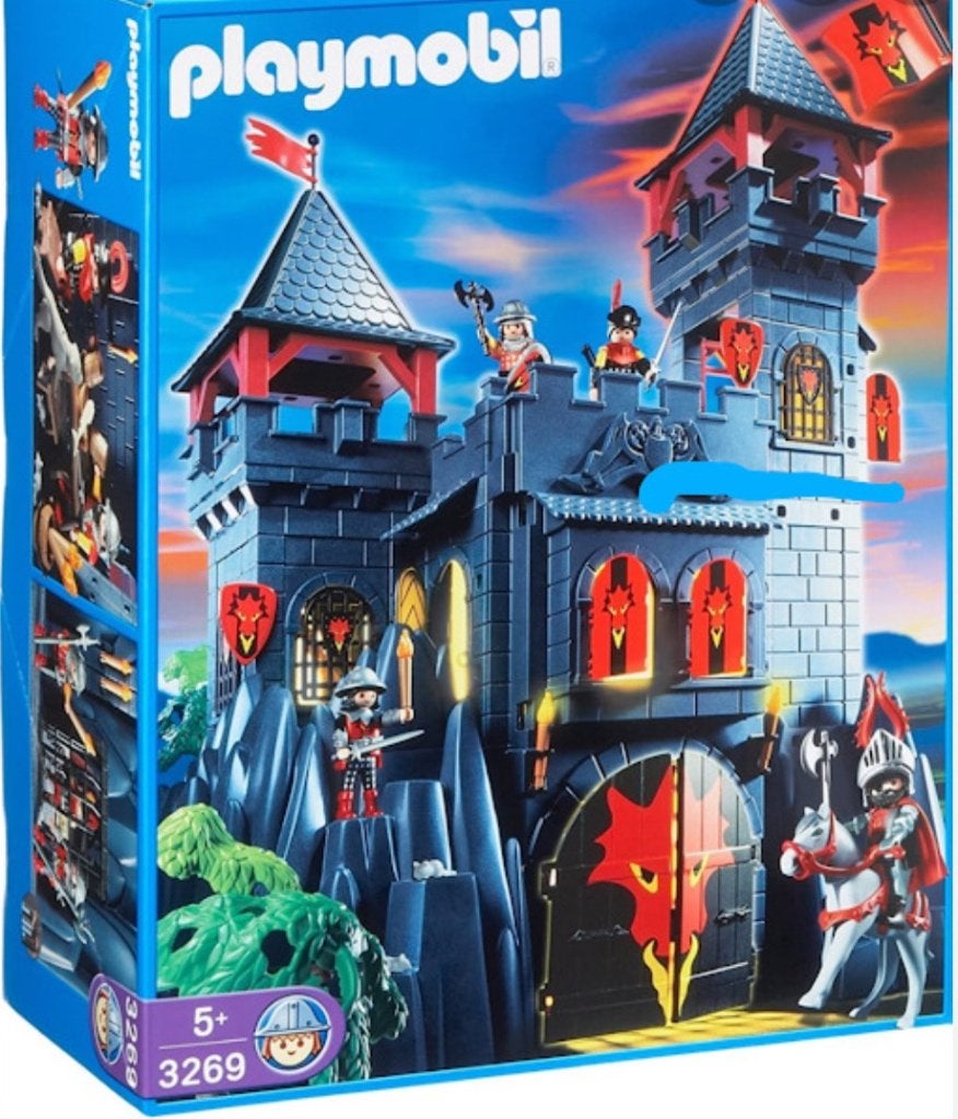 Playmobil - 3269 - Forteresse du Dragon rouge, Comme neuf, Dragons, Château/Fort, Kit complet