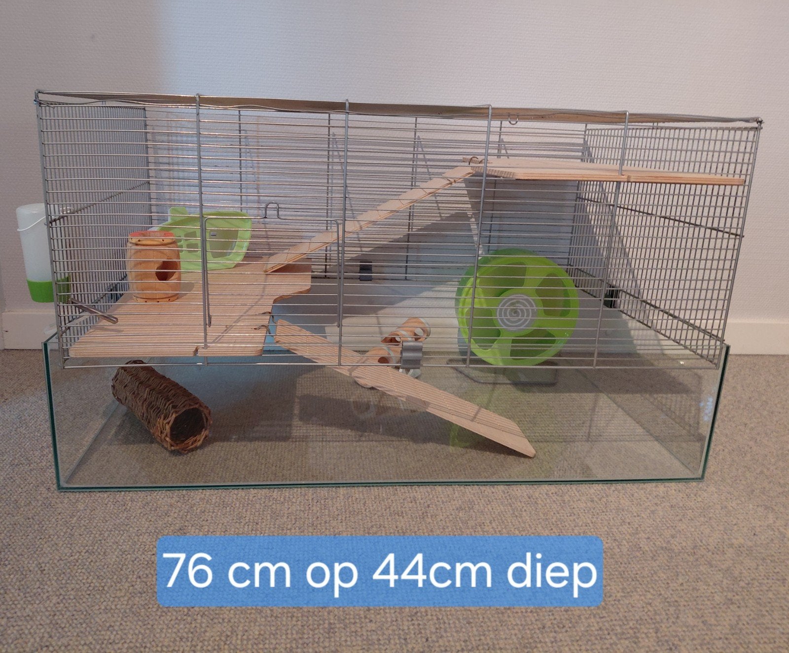 Grote hamsterkooi met toebehoren, Dieren en Toebehoren, Ophalen