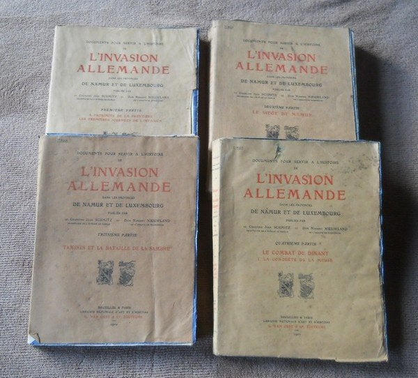 Invasion allemande dans provinces de Namur et de Luxembourg, Livres, Enlèvement, Avant 1940, Utilisé