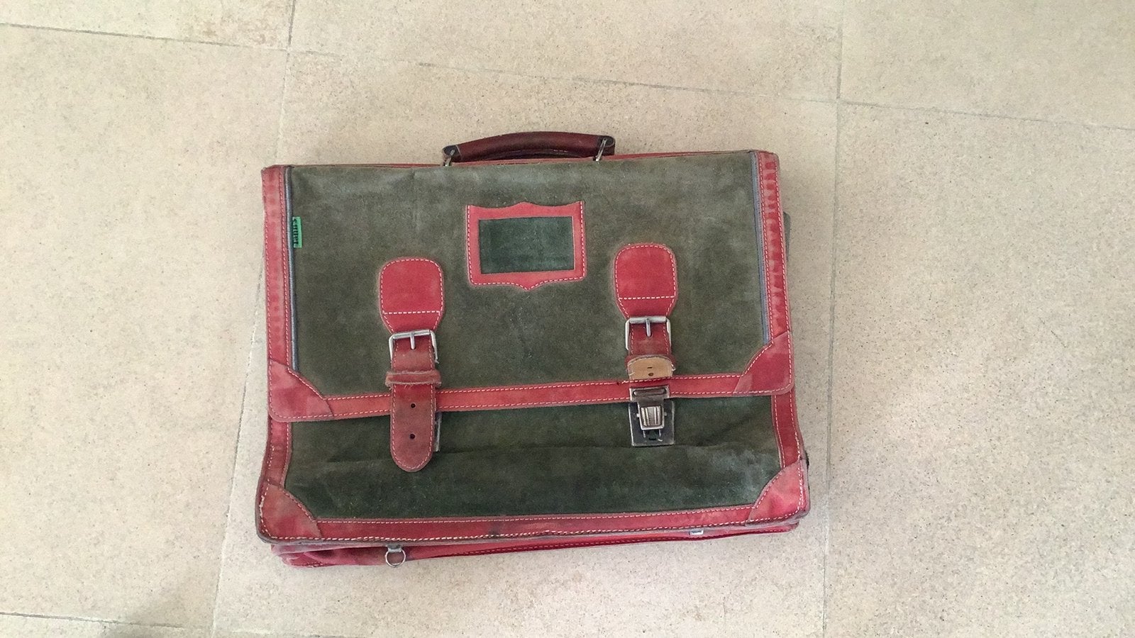 Vintage schooltas van Tann’s, Ophalen of Verzenden, Gebruikt