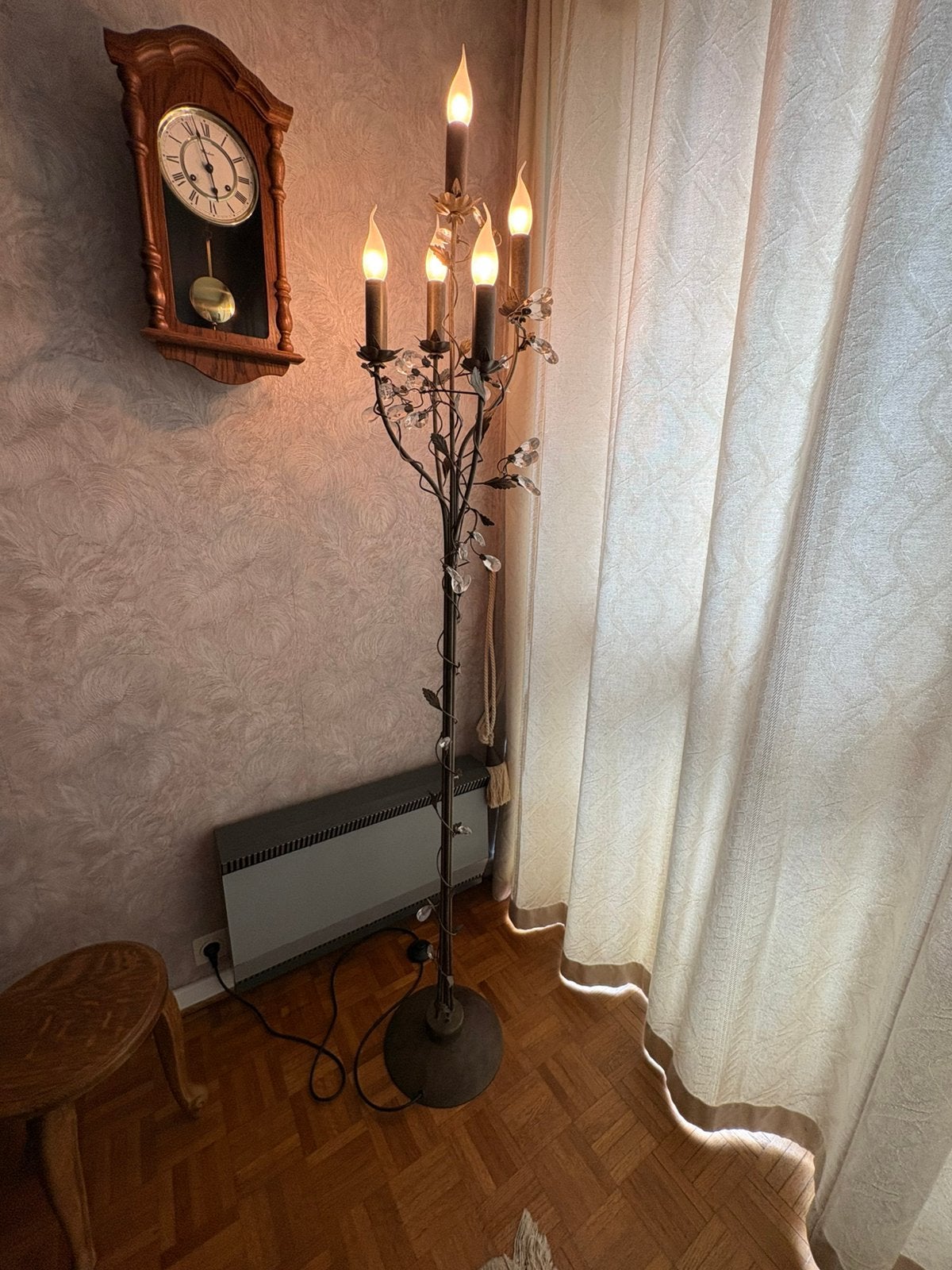 Luxe Smeedijzeren Vloerlamp "Michelangelo" (Linea Verdace), Ophalen, Zo goed als nieuw
