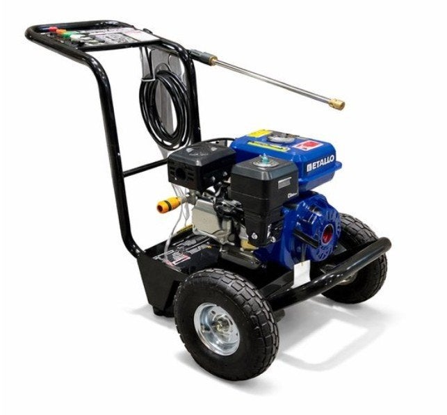 Metallo hogedrukreiniger benzine 4 takt. Nieuw!!, Tuin en Terras, Hogedrukreinigers, Ophalen, Nieuw, Benzine, Met regelbare waterdruk