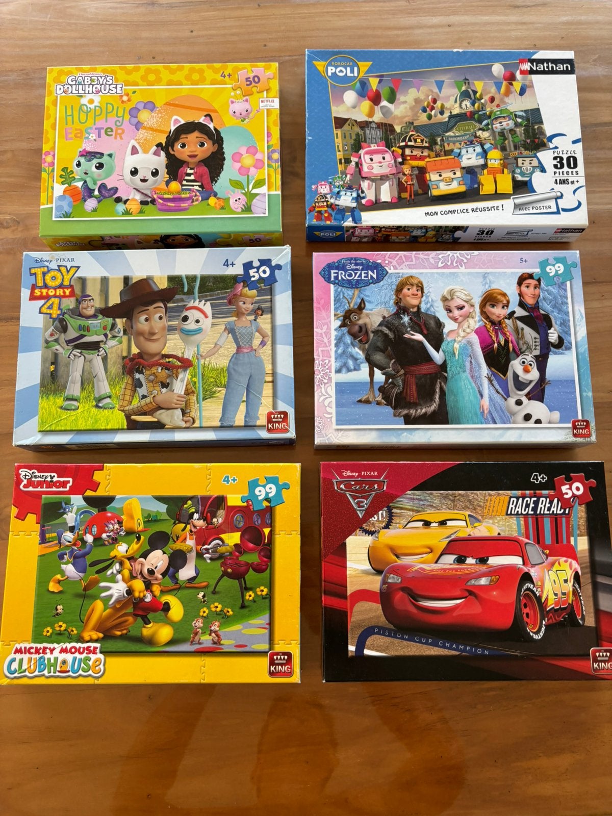 Lot puzzles à partir de 4 ans, Enlèvement, Comme neuf