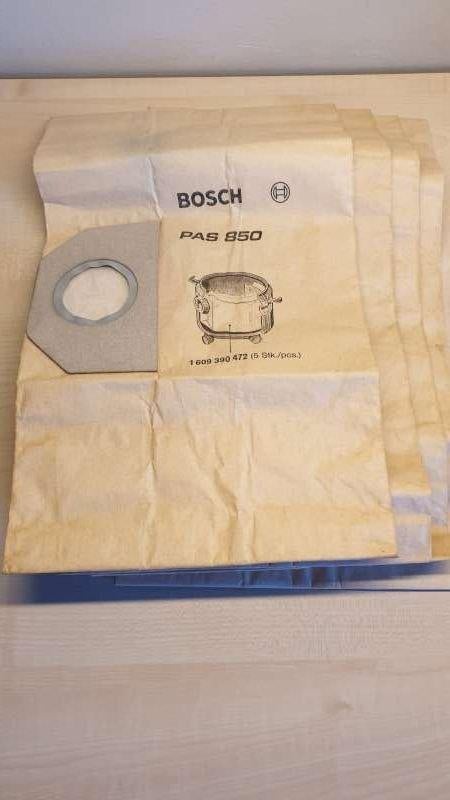 stofzuigerzakken voor bouwstofzuiger Bosch PAS 850, 4 stuks, Ophalen