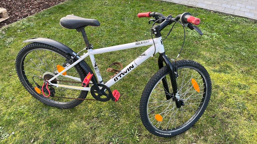 Witte MTB Rockrider 300, Fietsen en Brommers, Ophalen, Gebruikt, Staal, 20 tot 24 inch
