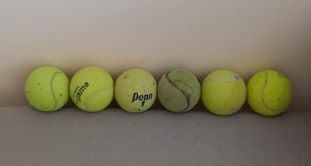 6 Tennisballen., Dieren en Toebehoren, Ophalen, Gebruikt, Hondenballen