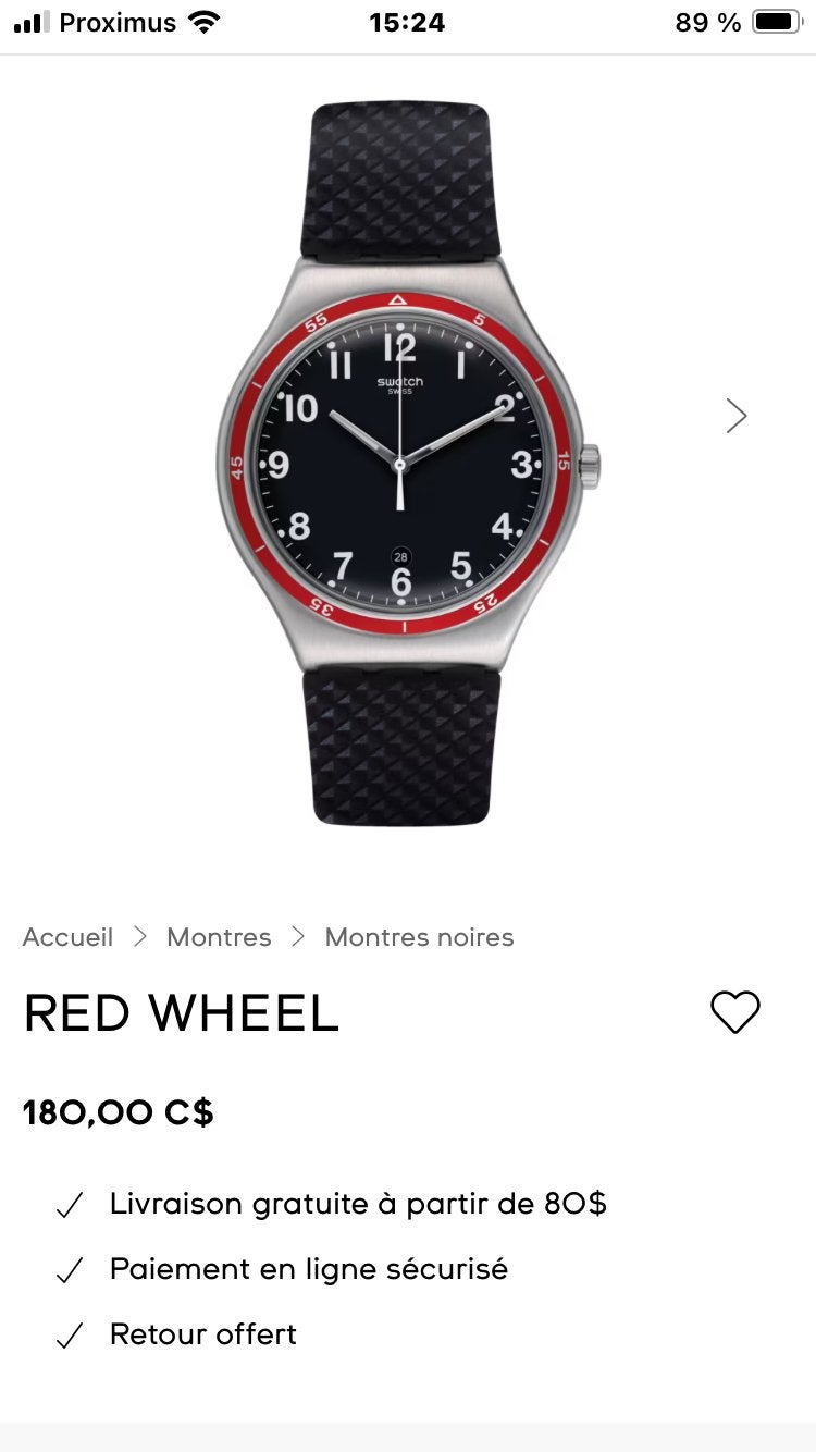 Swatch Red Wheel, Bijoux, Sacs & Beauté, Montres | Hommes, Enlèvement, Neuf, Swatch