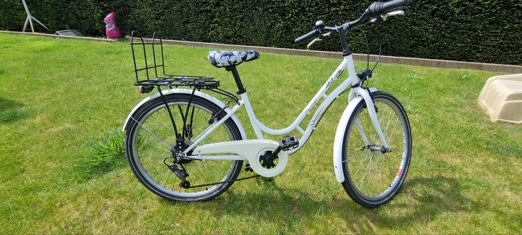 Meisjesfiets 24inch, wit, prestige shopper, Fietsen en Brommers, Ophalen