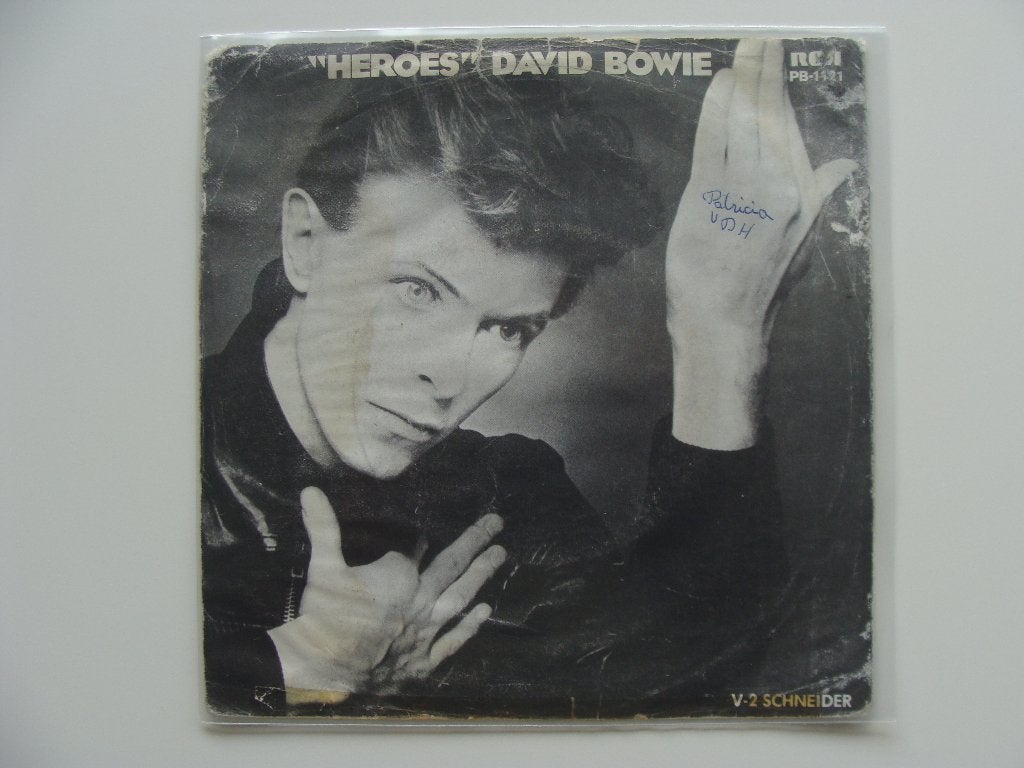 David Bowie – "Heroes" (1977), Beschermende buitenhoes, Ophalen of Verzenden, 7 inch, Rock en Metal