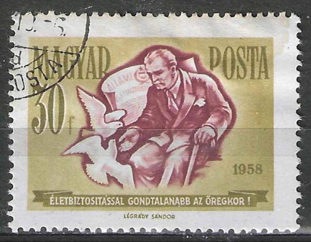 Hongarije 1958 - Yvert 1238 - Leren sparen - 30 fi. (ST), Postzegels en Munten, Postzegels | Europa | Hongarije, Verzenden, Gestempeld
