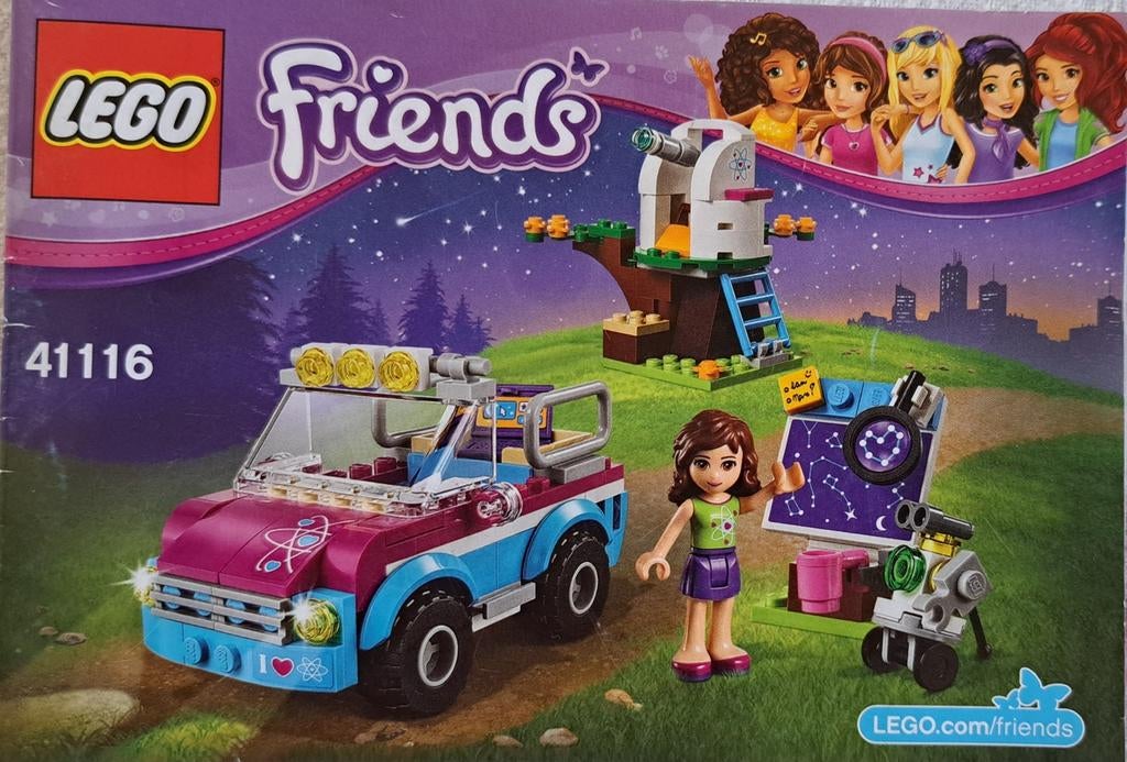 Lego Friends - 41116 - la voiture d'exploration d'Olivia, Ophalen of Verzenden, Compleet, Lego, Friends