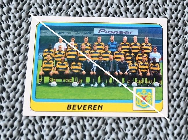Panini Football 2002 / Beveren teamfoto met Yaya Touré, Verzenden, Zo goed als nieuw, Poster, Plaatje of Sticker