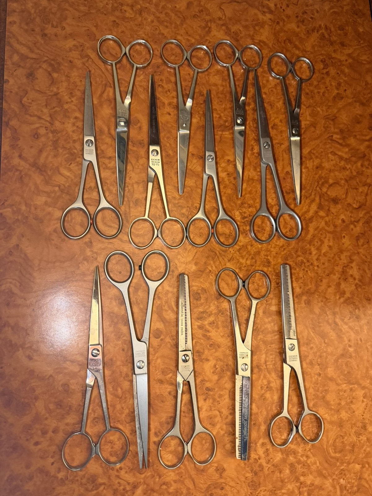 antieke knipscharen, uitdunscharen en scheermessen, Ophalen