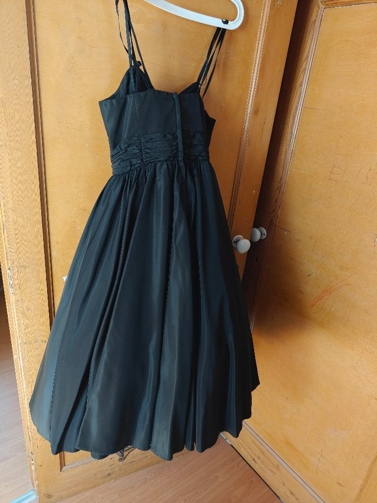 robe d'apparat ou robe de fête, Zwart, Zo goed als nieuw, Knielengte, Caroline Walker