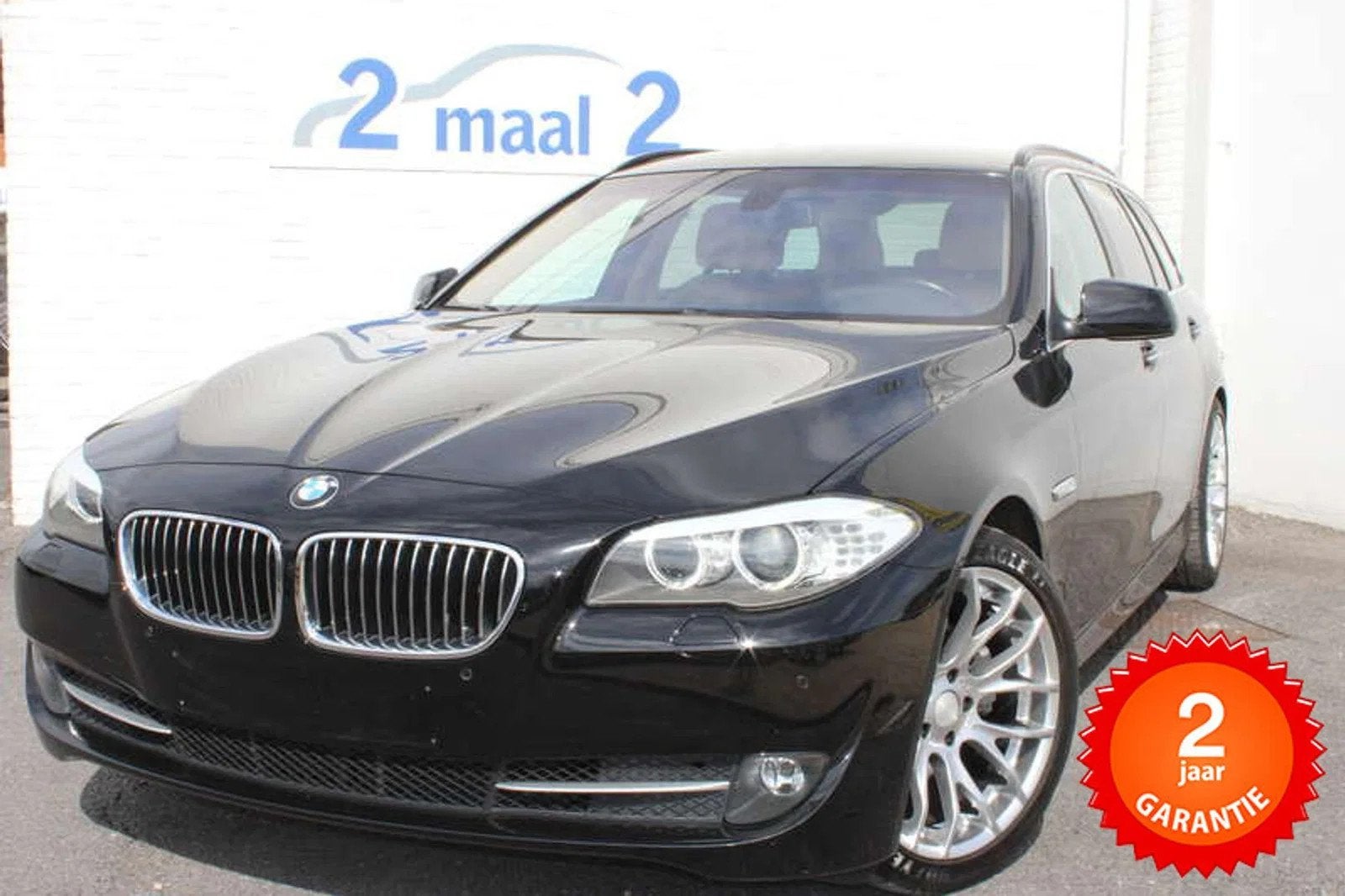 BMW 5 Serie 523 Touring 523i Leder/Cruise 2 JAAR garantie!, Cuir, Euro 5, Beige, Entreprise