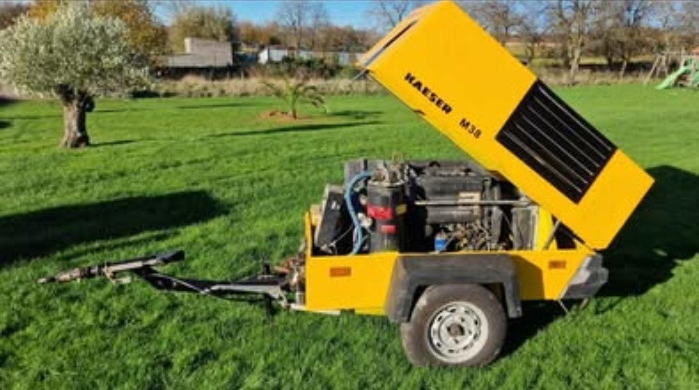 compresseur de chantier, Enlèvement