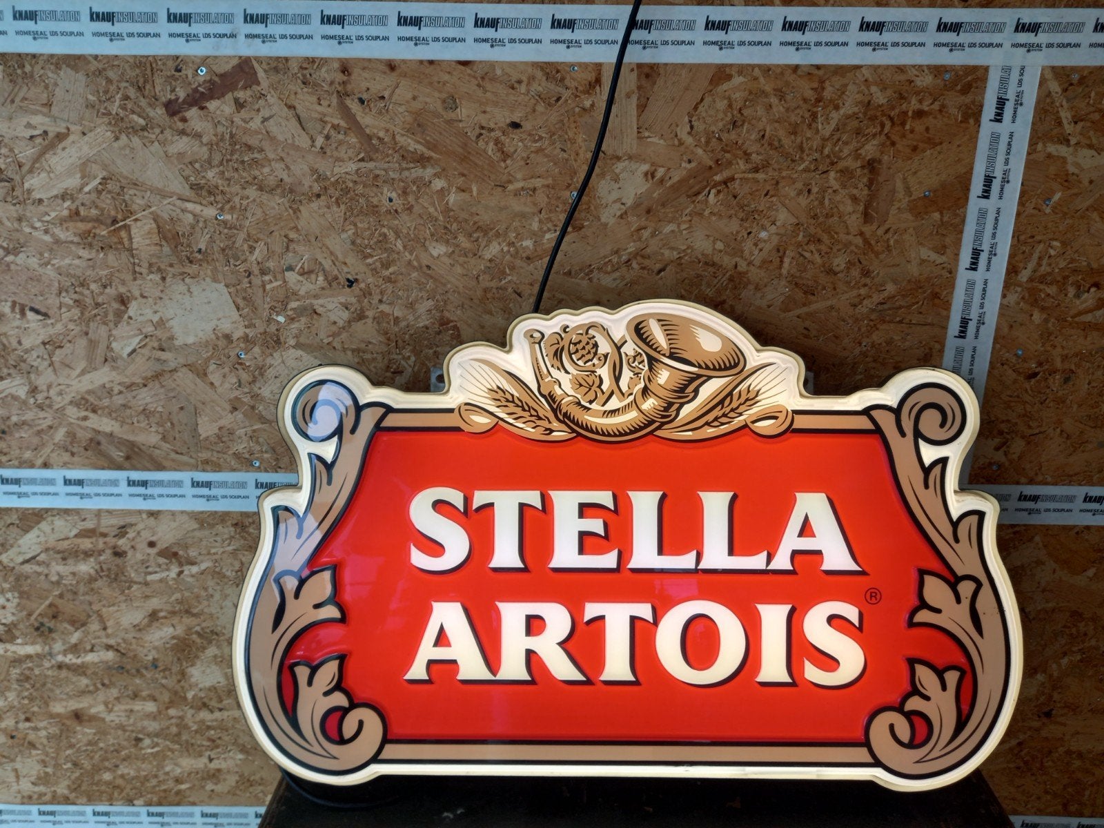 stella Artois lichtreclame, Verzamelen, Ophalen, Gebruikt, Lichtbak of (neon) lamp