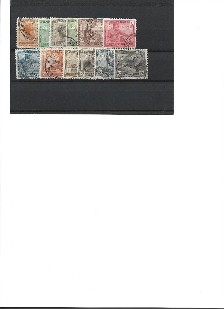 postzegels Belgisch Congo 106/117, Enlèvement ou Envoi, Affranchi