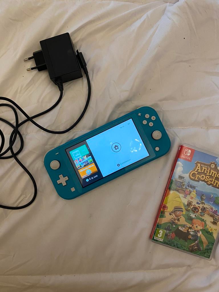 Nintendo Switch Lite Neuve Et Animal Crossing, Enlèvement, Turquoise, Comme neuf