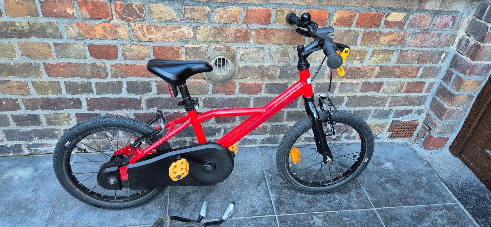 kinderfiets 4-6jaar, Fietsen en Brommers, Ophalen, Zijwieltjes, Velgrem, Btwin Decathlon