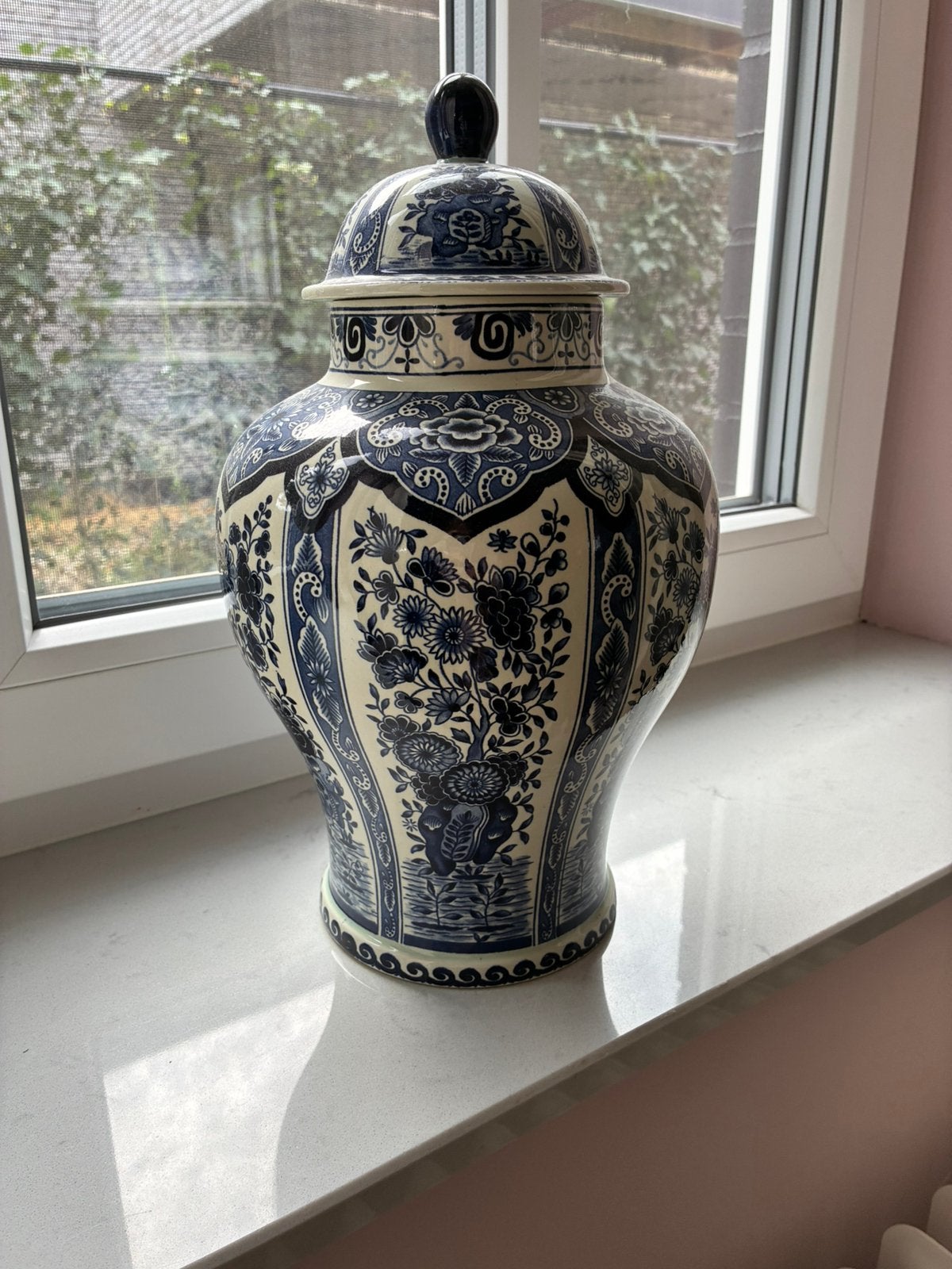 Pot delfts blauw Boch, Ophalen