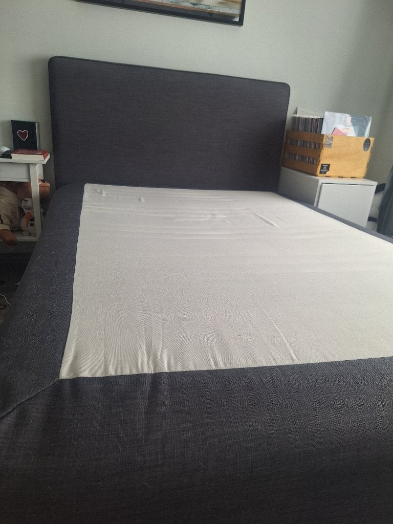 IKEA DUNVIK boxspring 140x200 – inclusief matras, Huis en Inrichting, Slaapkamer | Boxsprings, Ophalen, 140 cm, Zo goed als nieuw