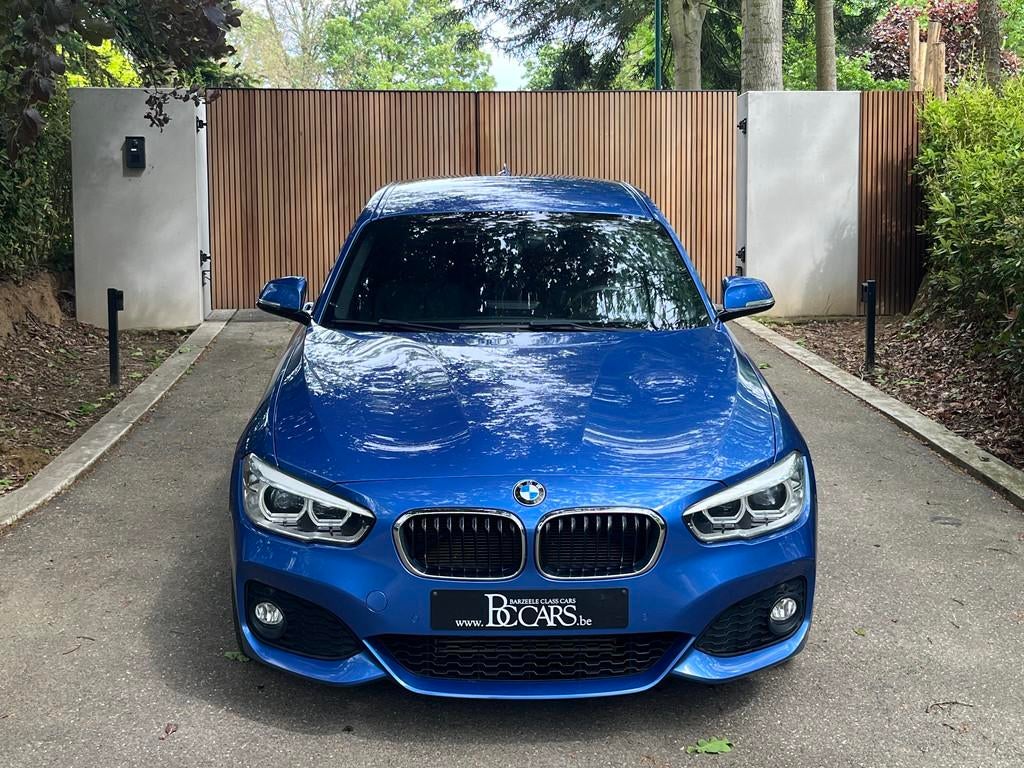 BMW 118 Xdrive M-Pakket-Led-Navi-Leer-Zetelverw-Cam-17", Auto's, 4 deurs, 1 Reeks, 4 cilinders, Blauw