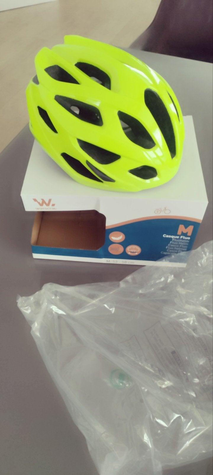 Fietshelm fluo, nieuw, Fietsen en Brommers, Ophalen, Nieuw, M, Wayscral