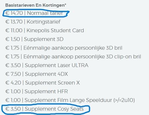 10 places de cinéma Kinepolis, Tickets & Billets