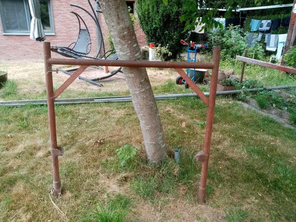Metserstelling en bloempotten, Ophalen, Gebruikt, Overige metalen