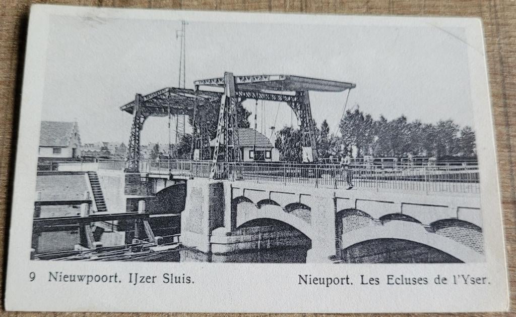 Oude prent: Yzer Sluis, Nieuwpoort, Verzamelen, Ophalen of Verzenden, Gebruikt, Overige onderwerpen, Prent