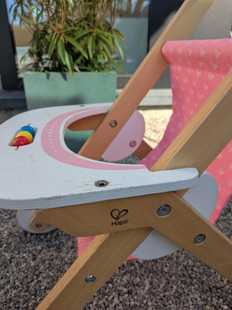 Houten speelgoed buggy, Ophalen