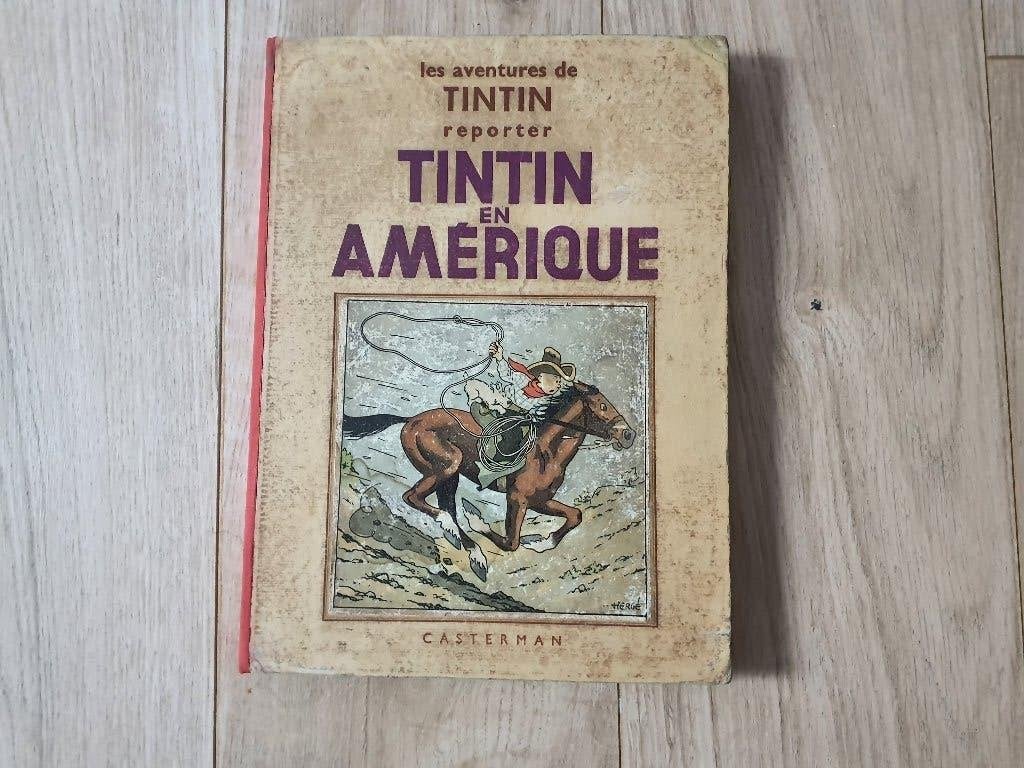 Kuifje in Amerika - A4 - 1937, Boeken, Stripverhalen, Gelezen, Eén stripboek, Ophalen of Verzenden, Hergé