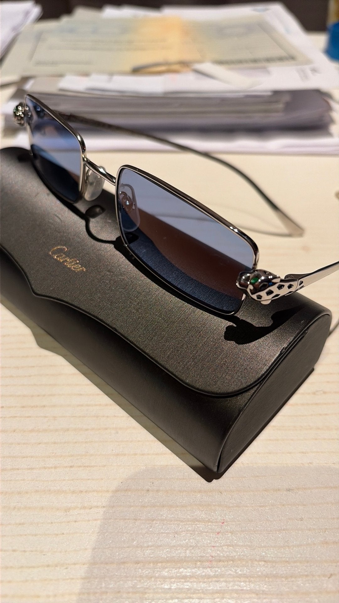 Zonnebril cartier panthera, Ophalen, Zo goed als nieuw, Zonnebril