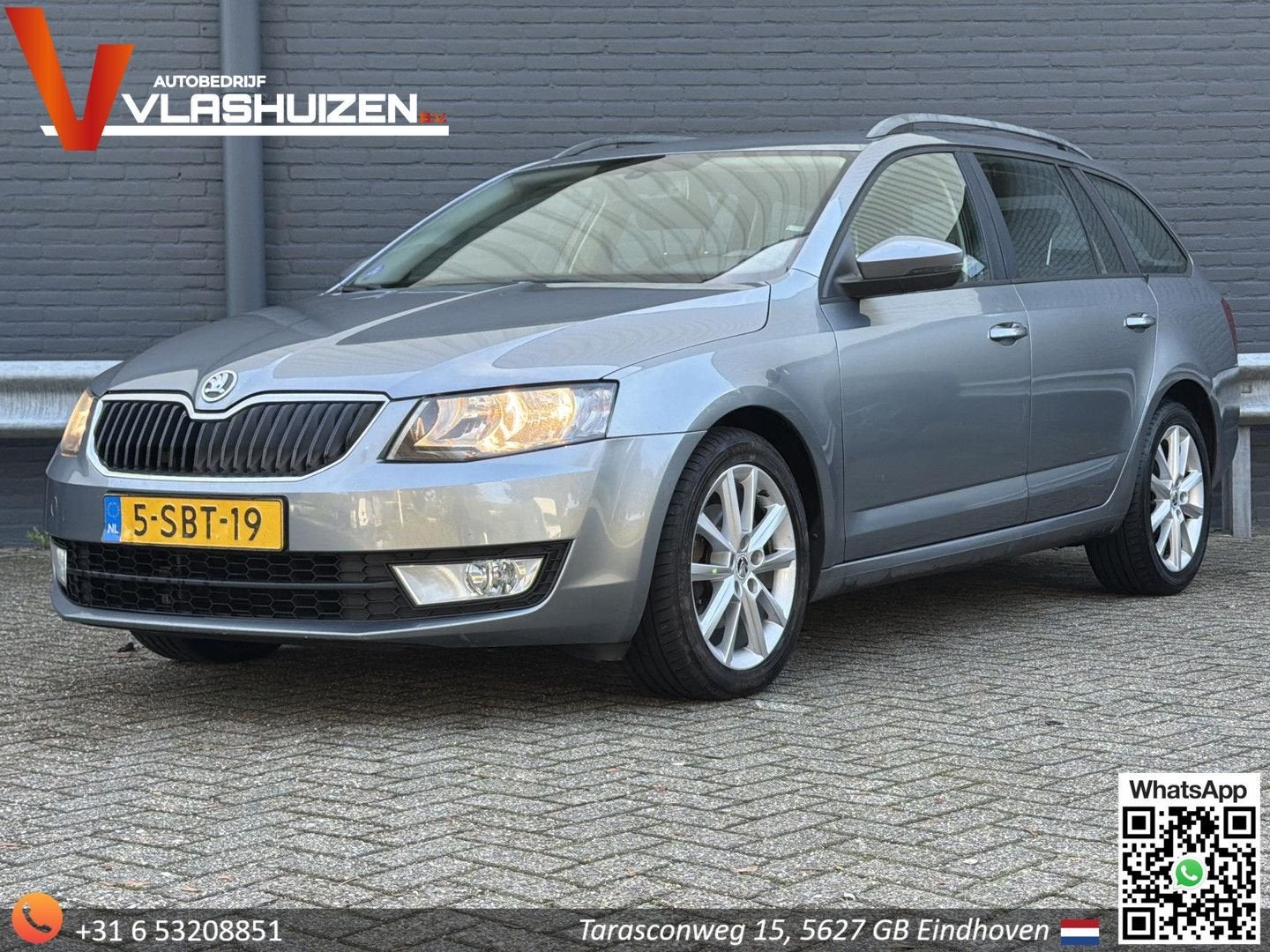 Skoda Octavia Combi 1.4 TSI Greentech Ambition Businessline, Auto's, 121 g/km, Zwart, Bedrijf, Zilver of Grijs