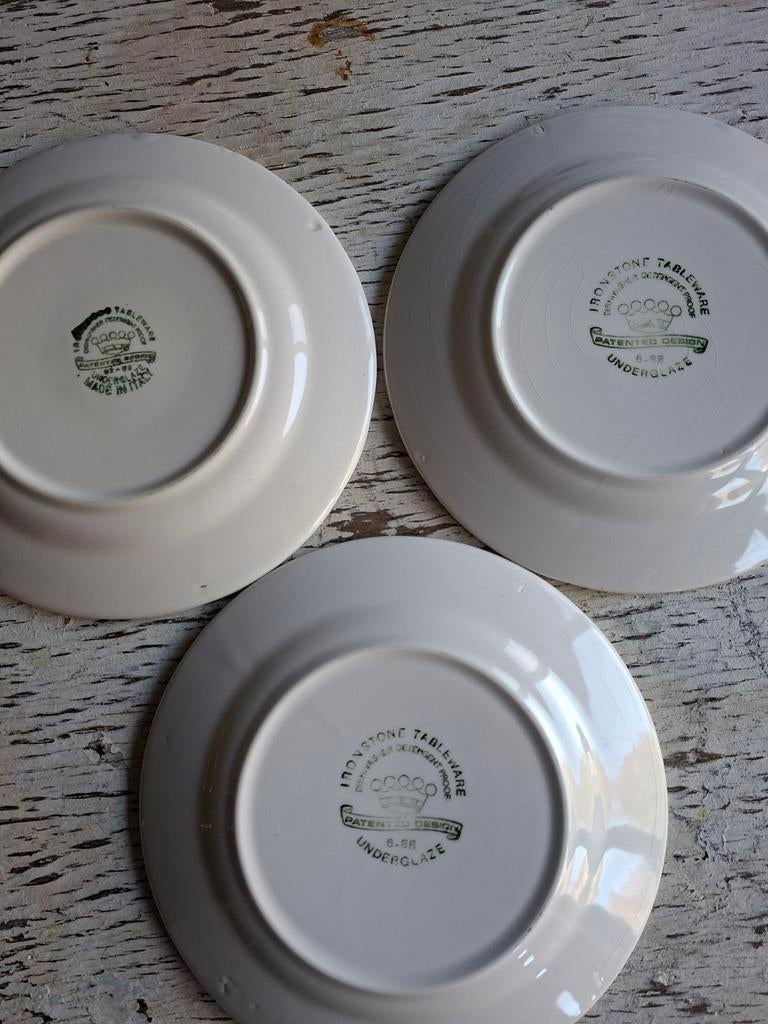Originele IronStone Tableware - 3 borden, Enlèvement