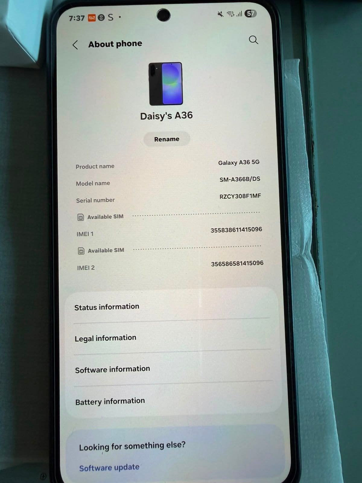 A vendre gsm Samsung A36 ,5G, Enlèvement