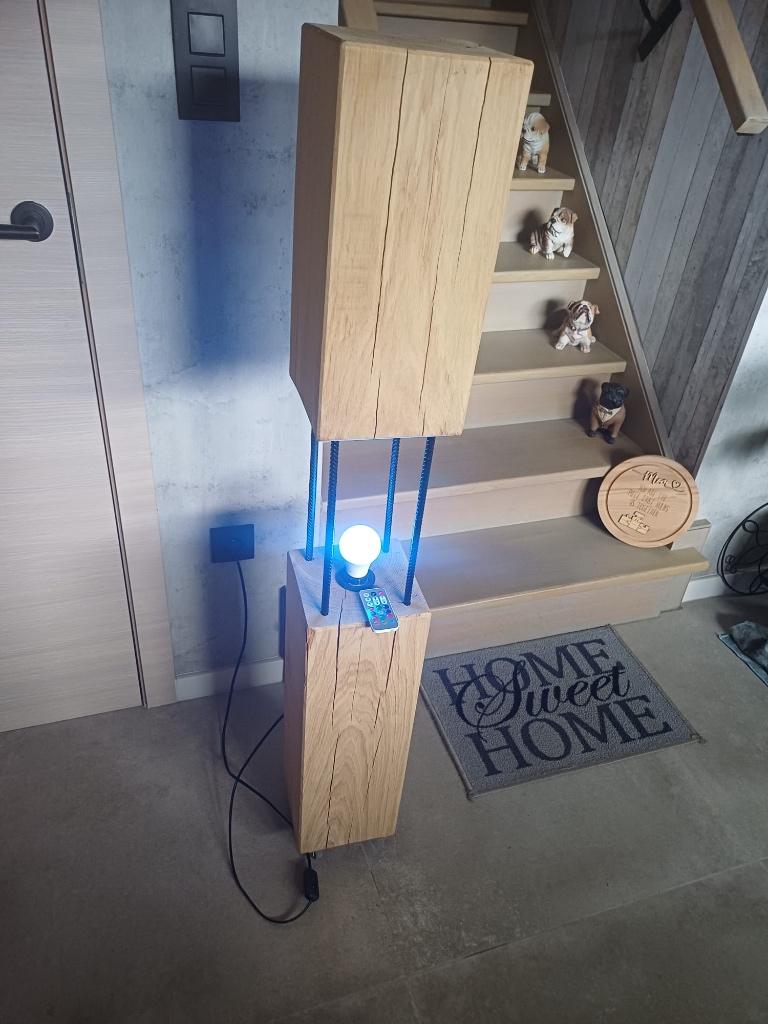 Staande eiken lamp, Neuf, Landelijk, Enlèvement, 100 à 150 cm