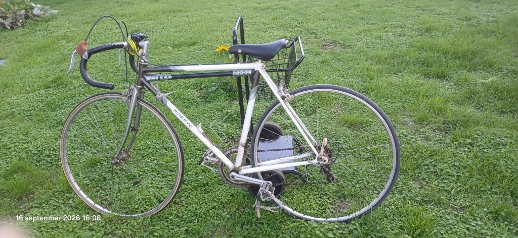 Vintage koersfiets van 1986 met retro pedalen, 51 à 55 cm, Enlèvement, Frein sur jante, Années 60 ou plus récent