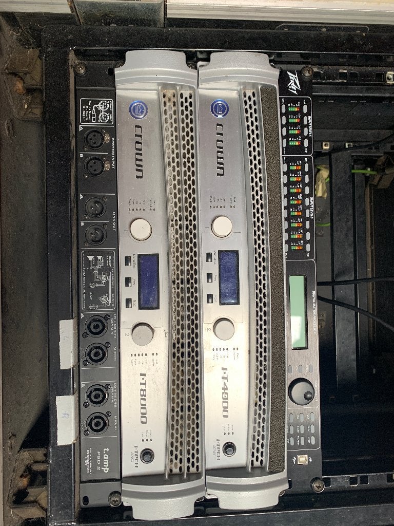 Crown Itech 4000 en 8000 versterker, Enlèvement, Utilisé, 1000 watts ou plus, Sono