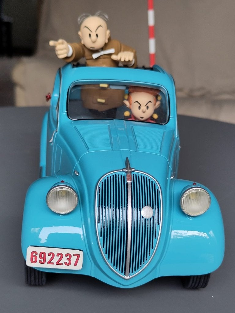 Fiat 500 Topolino (1937) - GF07 Spirou en Fantasio, Ophalen, Zo goed als nieuw, Beeldje of Figuurtje