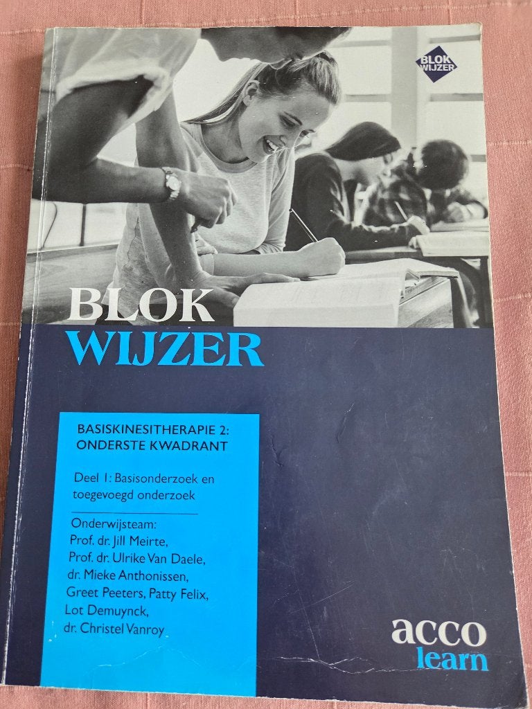 Blokwijzer Basiskinesitherapie 2 deel 1, Boeken, Ophalen of Verzenden, Gelezen, Hoger Onderwijs, Acco