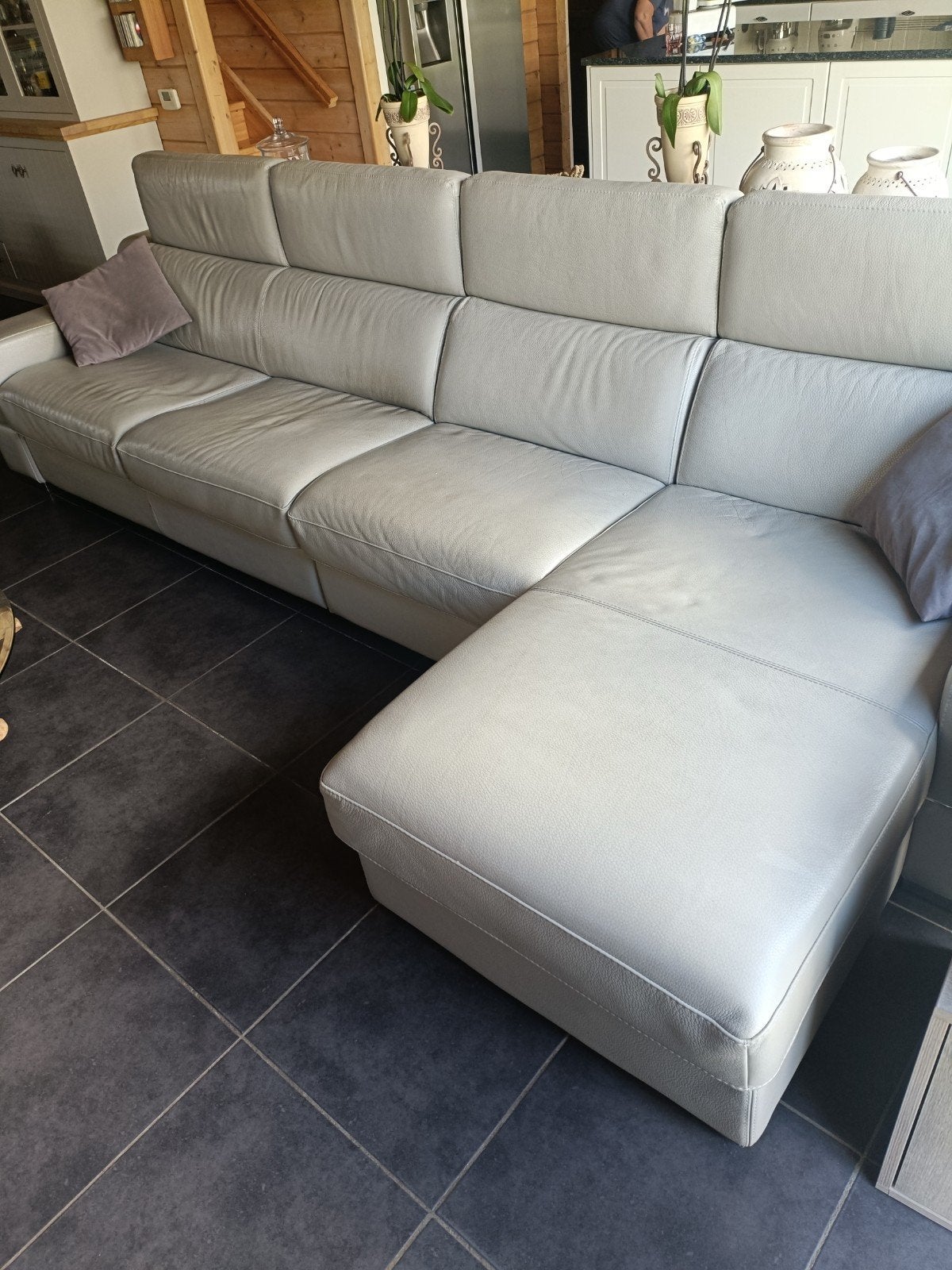 lederen salon, Huis en Inrichting, Ophalen, Gebruikt