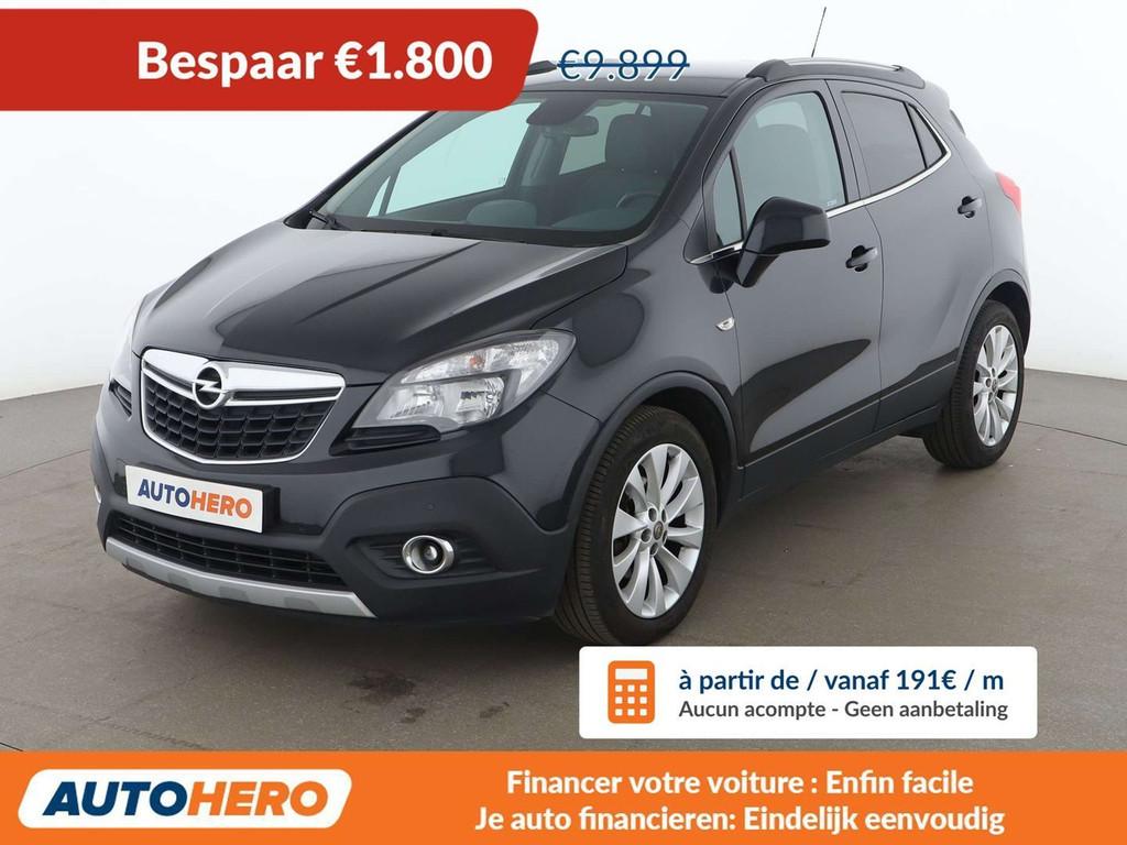 Opel Mokka 1.4 Turbo Cosmo Pack ecoFlex (bj 2016), Auto's, Voorwielaandrijving, Gebruikt, Zwart, USB
