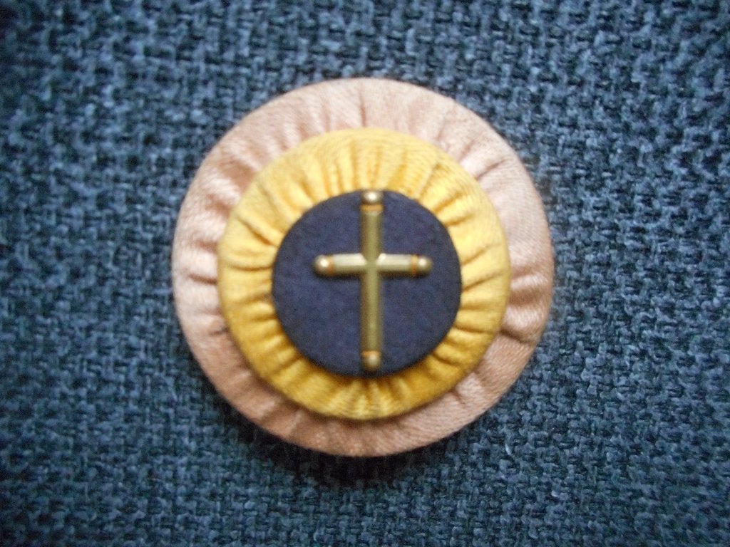 cocarde tricolore Aumônier Padré Armée Belge ABBL, Collections, Envoi