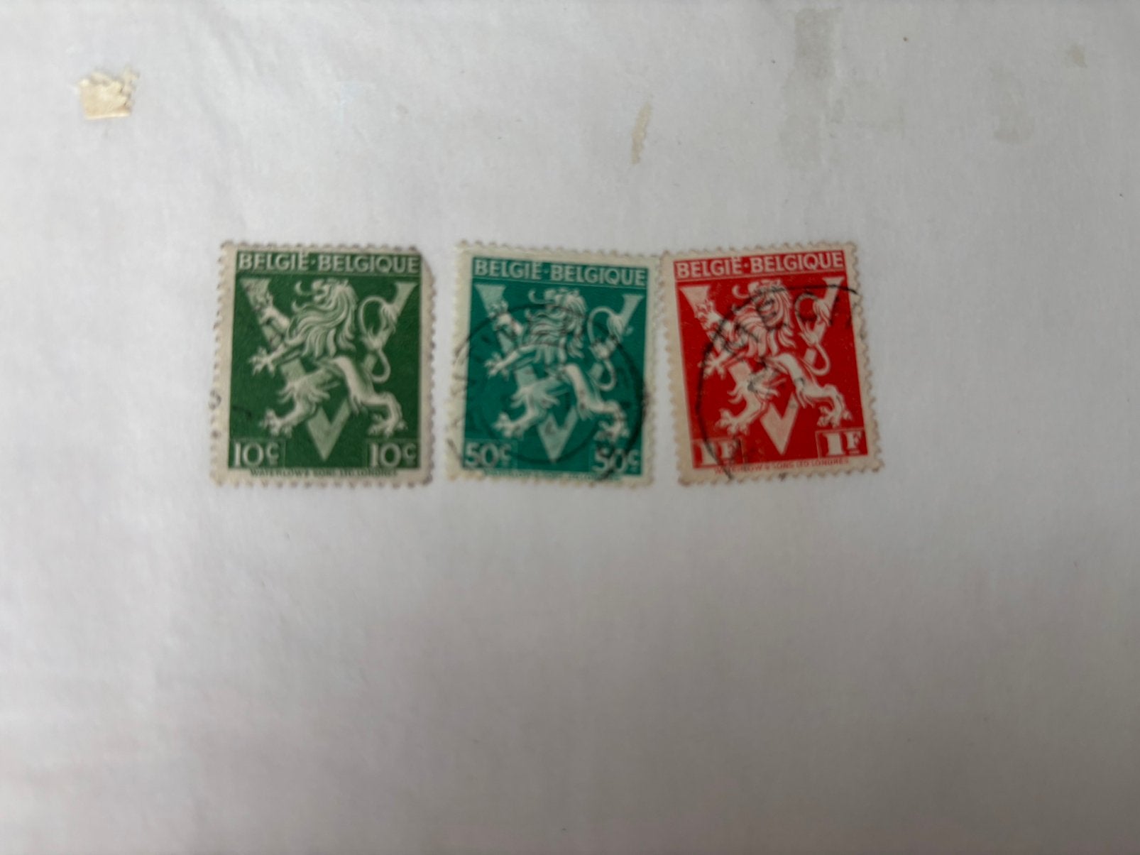 Oude Belgische pistzegels, Postzegels en Munten, Postzegels | Europa | België, Ophalen of Verzenden, Gestempeld