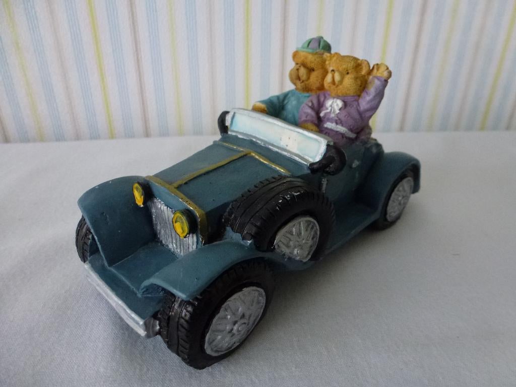 voiture vintage décorative avec ours, Enlèvement ou Envoi, Comme neuf