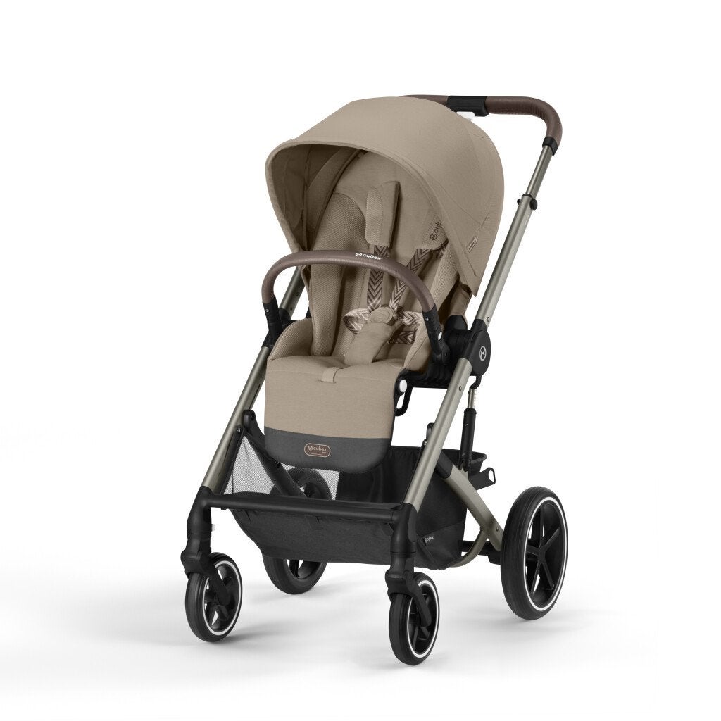 Cybex Wandelwagen Balios S Lux Almond Beige, Gebruikt, Verstelbare duwstang, Combiwagen, Ophalen